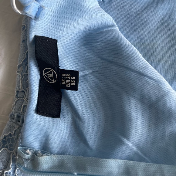 Light blue lace mini dress - Picture 3 of 3